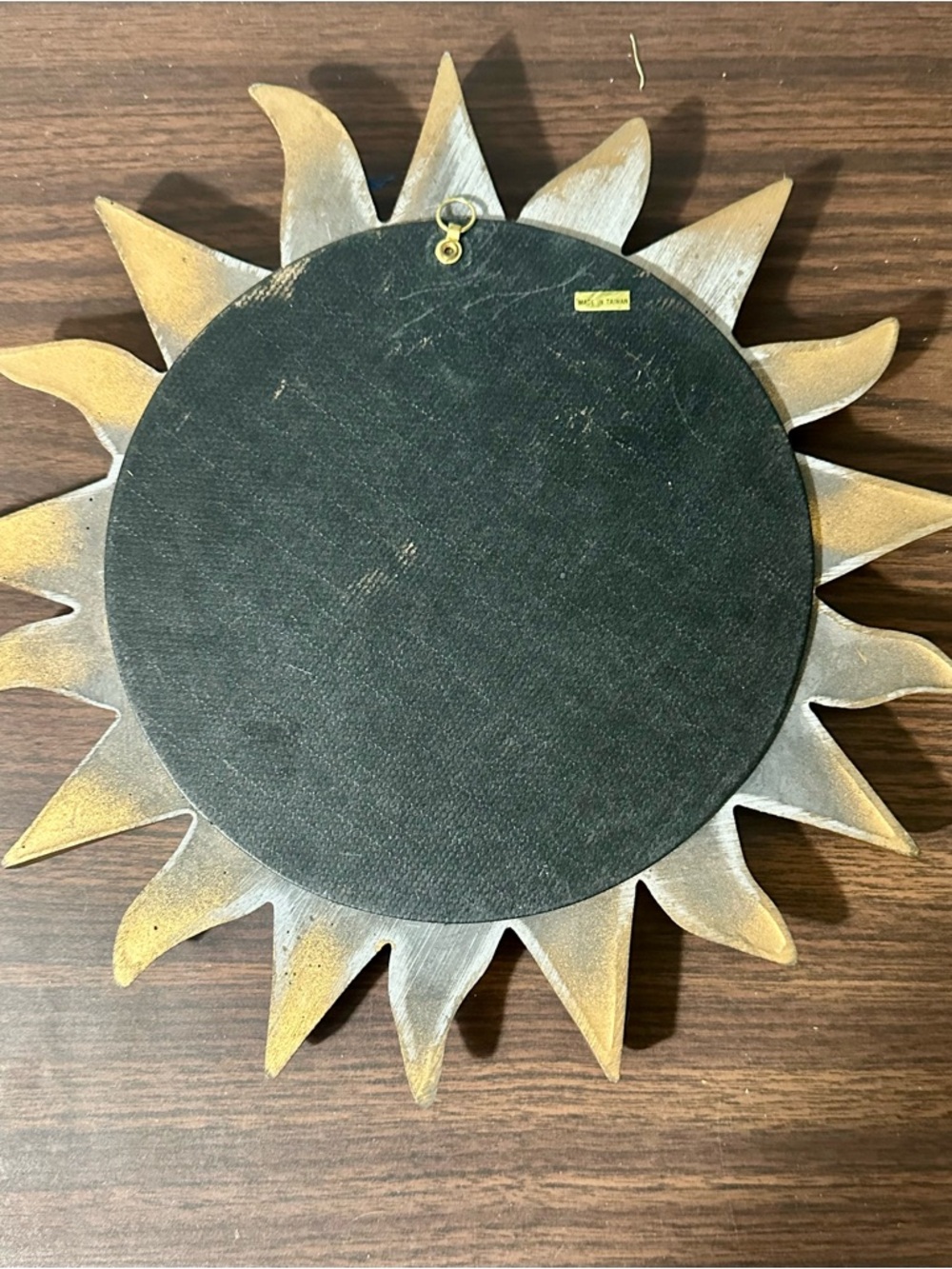 Vintage Gold Sunburst Wall Mirror - Decorative Home Wall Decor - Picture 6 of 8